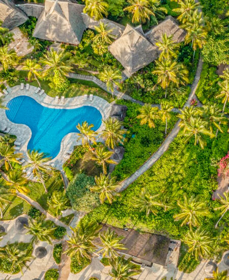 Arial View of Breezes Beach Club & Spa 