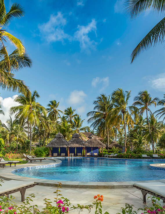 Luxury resort swimming pool